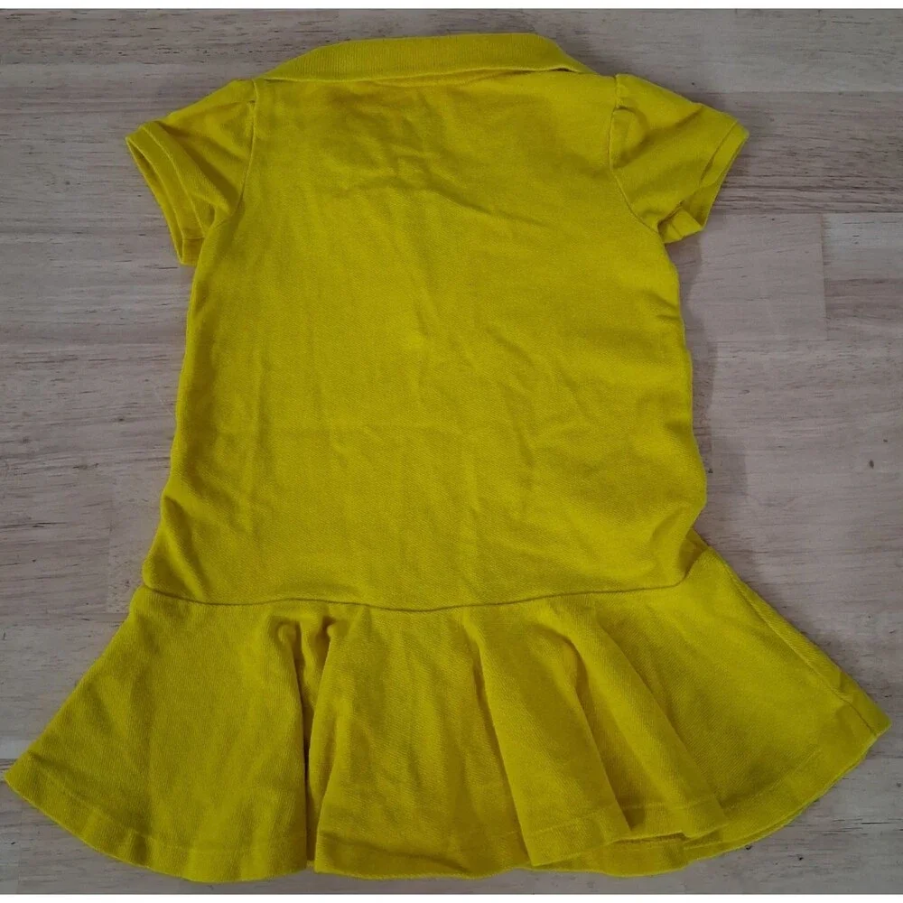 Ralph Lauren Baby Girl 12 Months Polo Dress Sunshine Yellow Spring Summer